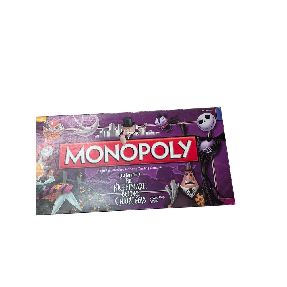 Monopoly The Nightmare Before Christmas Collector's Edition Board Game Disney G2